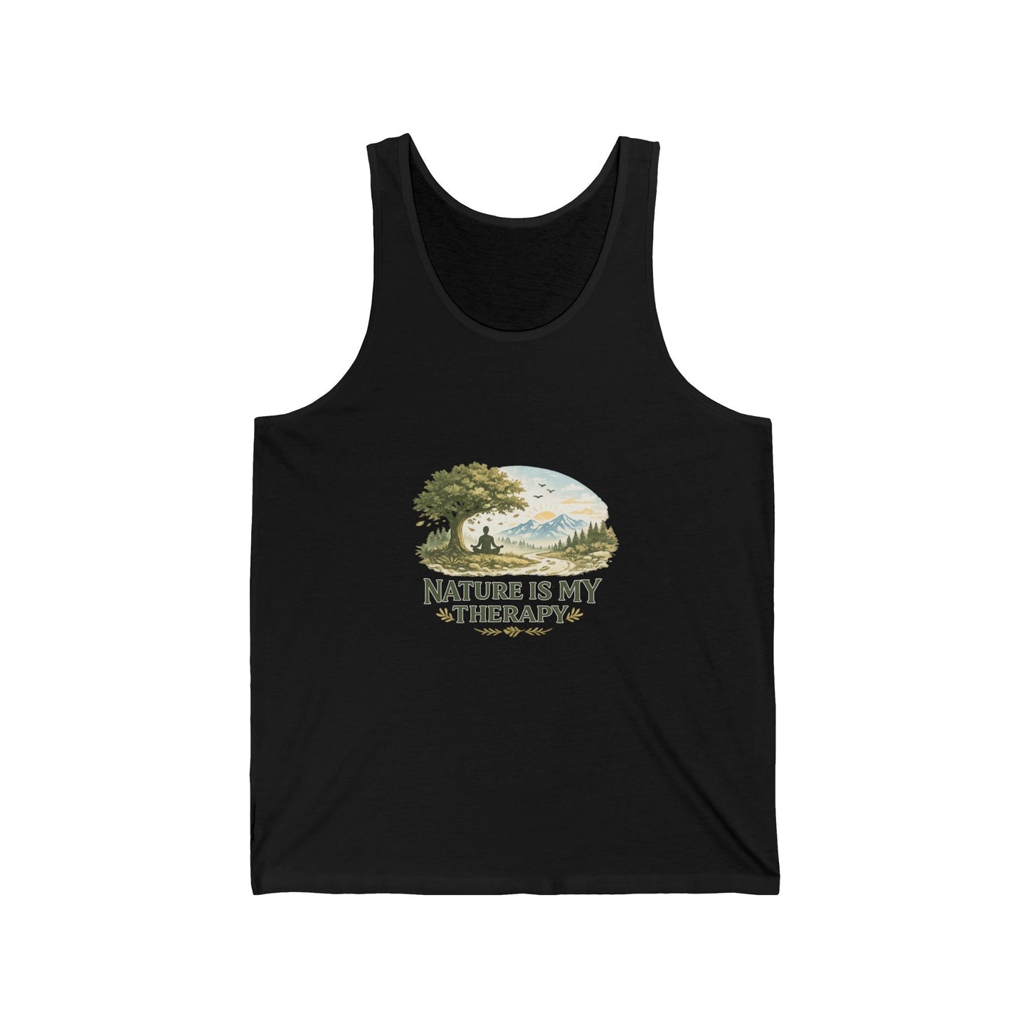 Nature Is My Therapy Unisex Jersey Tank