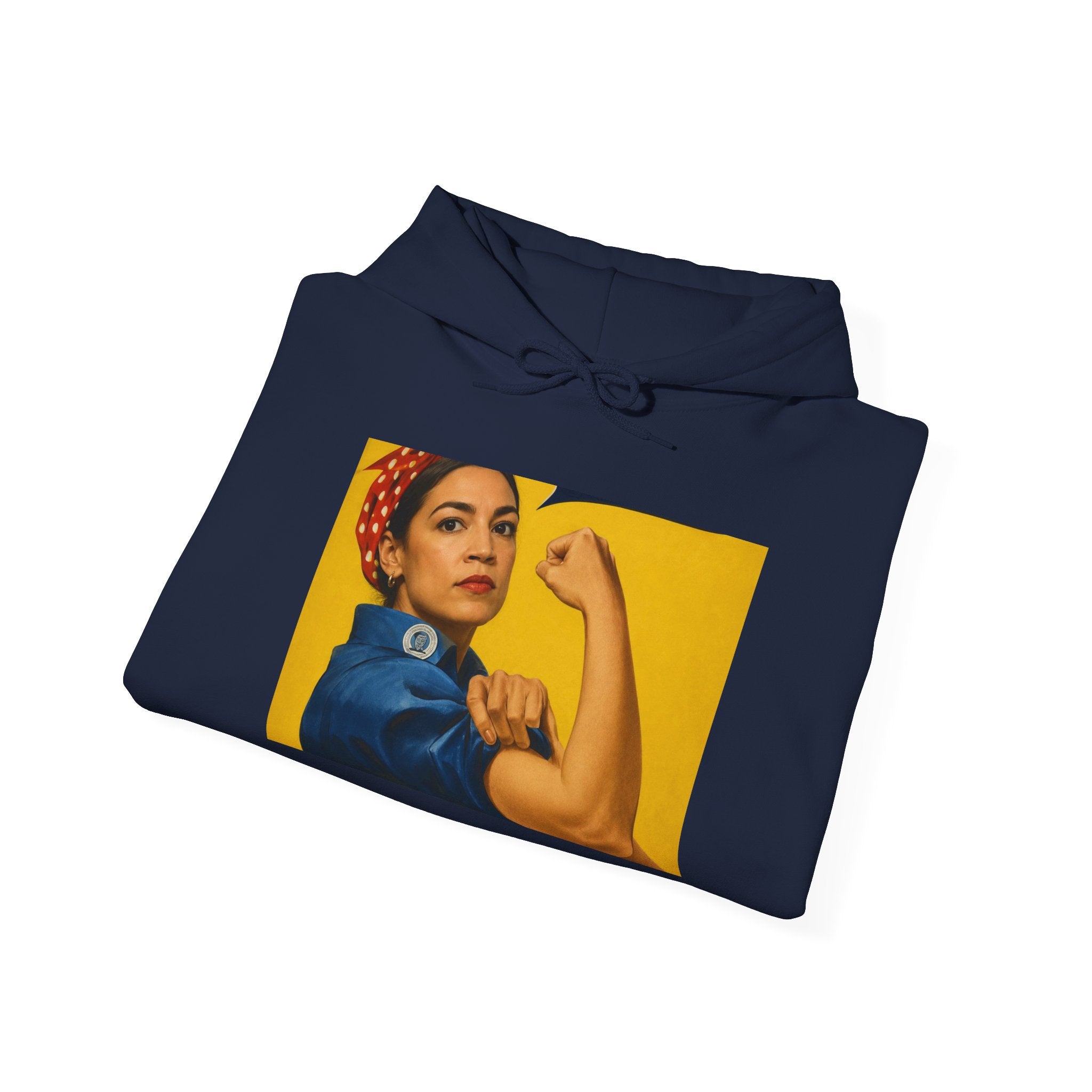 AOC Rosie Riveter Hoodie - Political Parody Sweatshirt