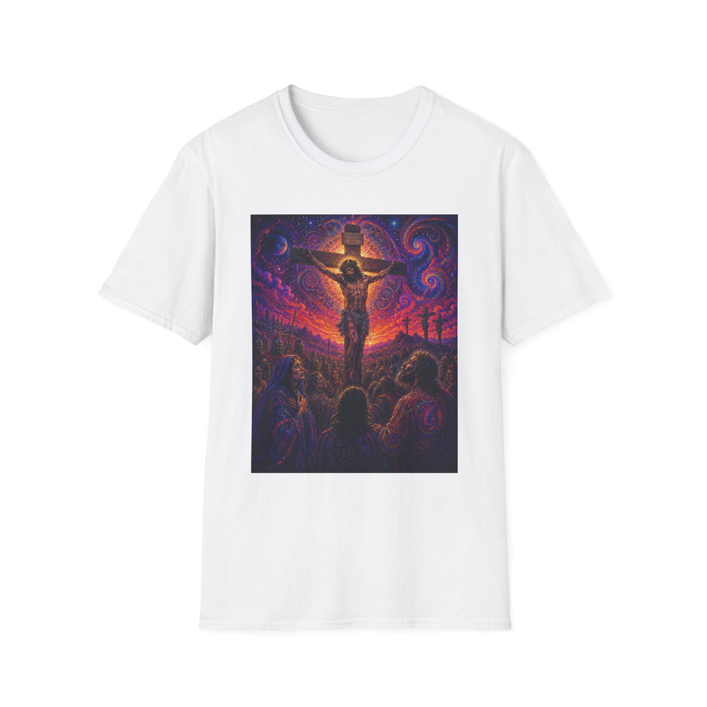 Psychedelic Crucifixion T-Shirt - Visionary Religious Art