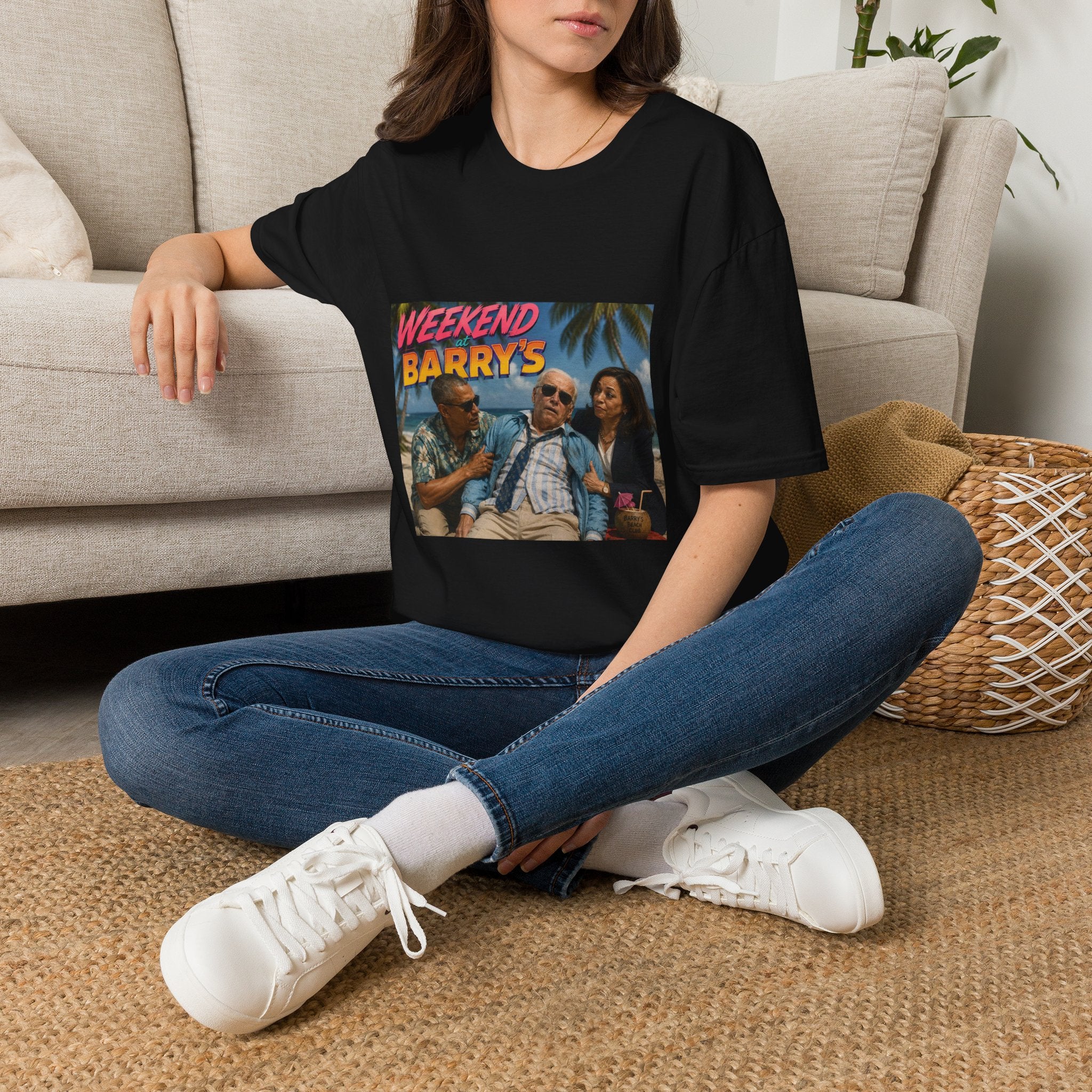 Weekend at Barrys T-Shirt - Political Parody Tee