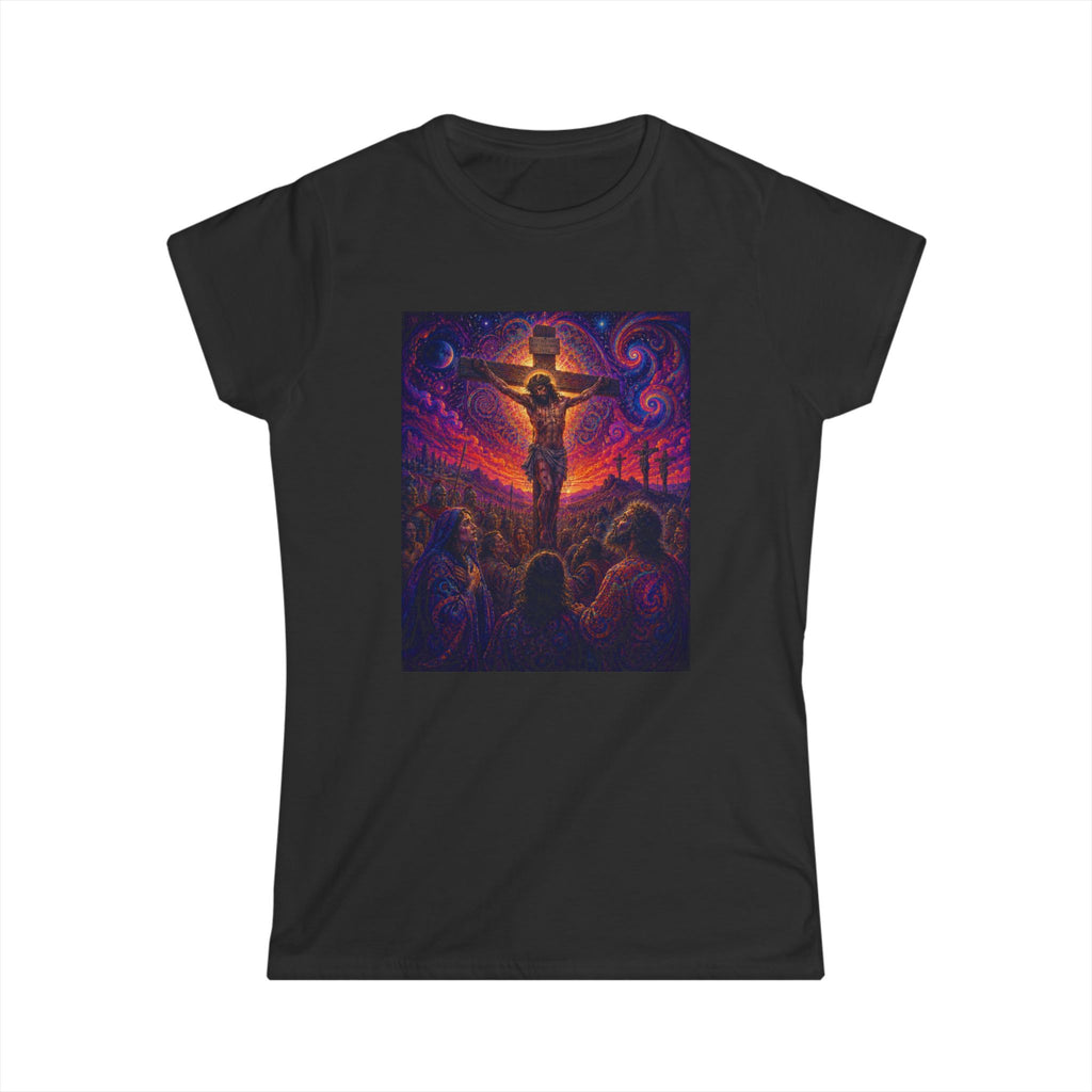 Psychedelic Crucifixion Women's Tee - Visionary Art