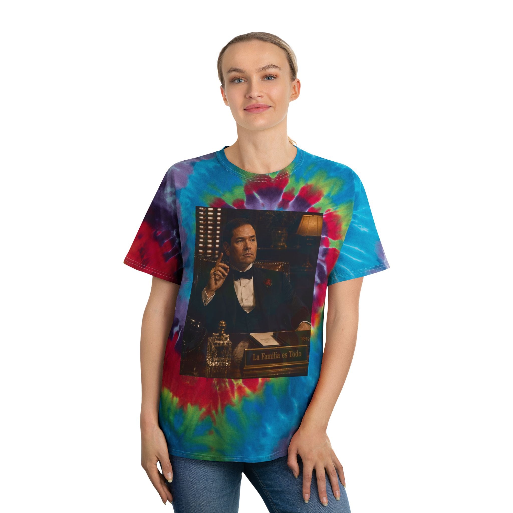 Rubio Godfather Tie-Dye Spiral Tee