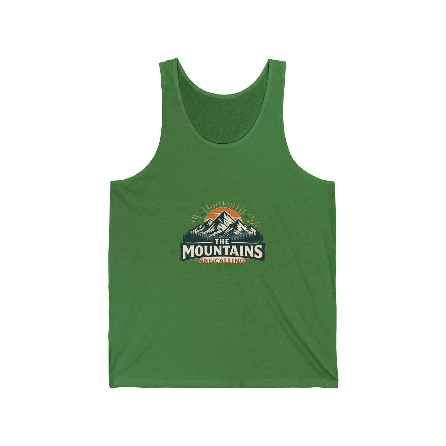 The Mountains Are Calling Unisex Jersey Tank