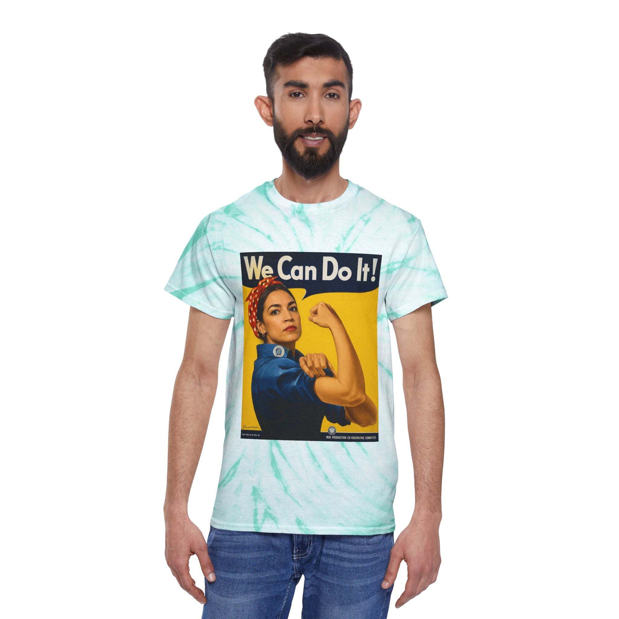 AOC Rosie Riveter Tie-Dye Cyclone Tee