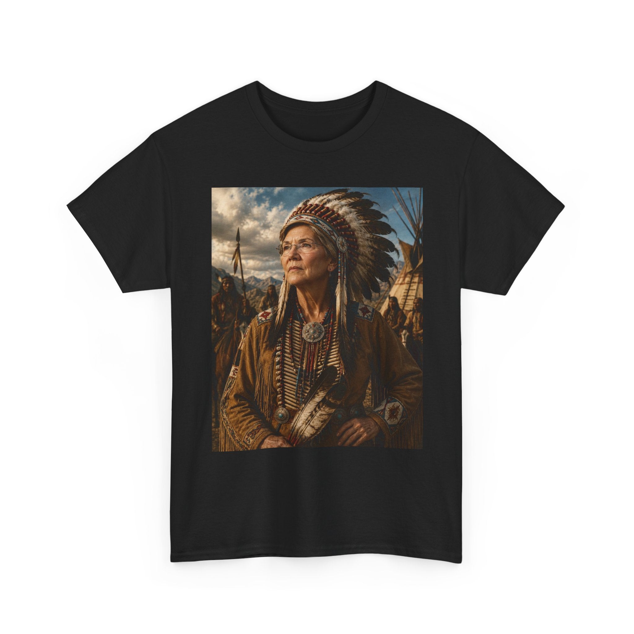 Elizabeth Warren Chief Shirt - Pocahontas Parody T-Shirt - Funny Political Gift