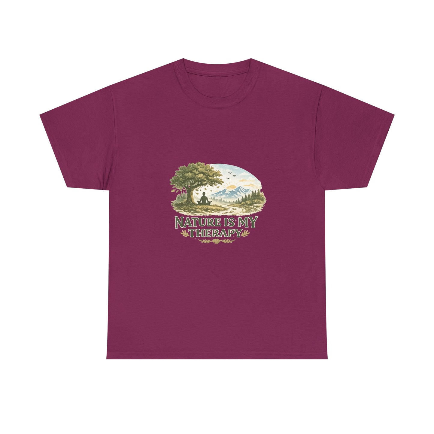 Nature Is My Therapy Unisex Heavy Cotton Tee