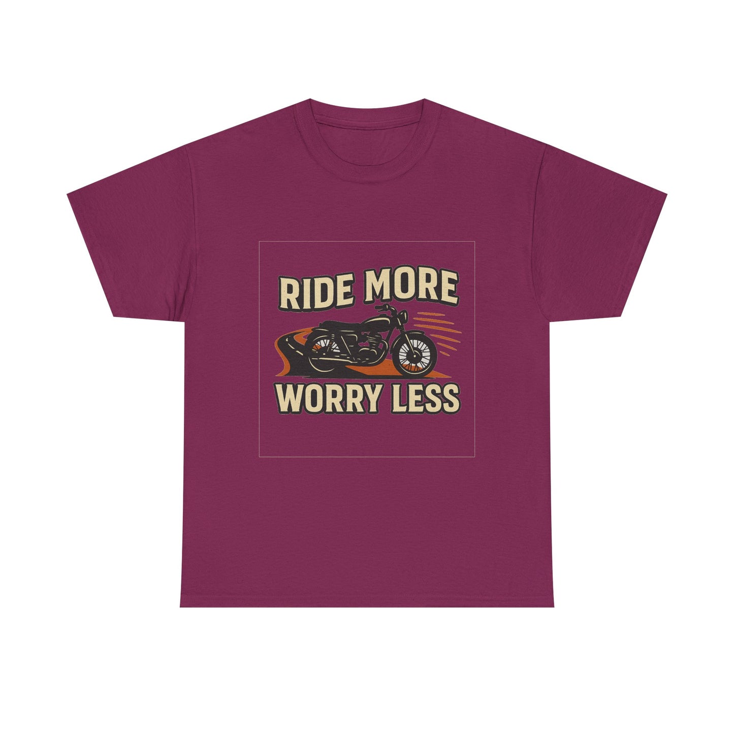 Ride More Worry Less Unisex Heavy Cotton Tee