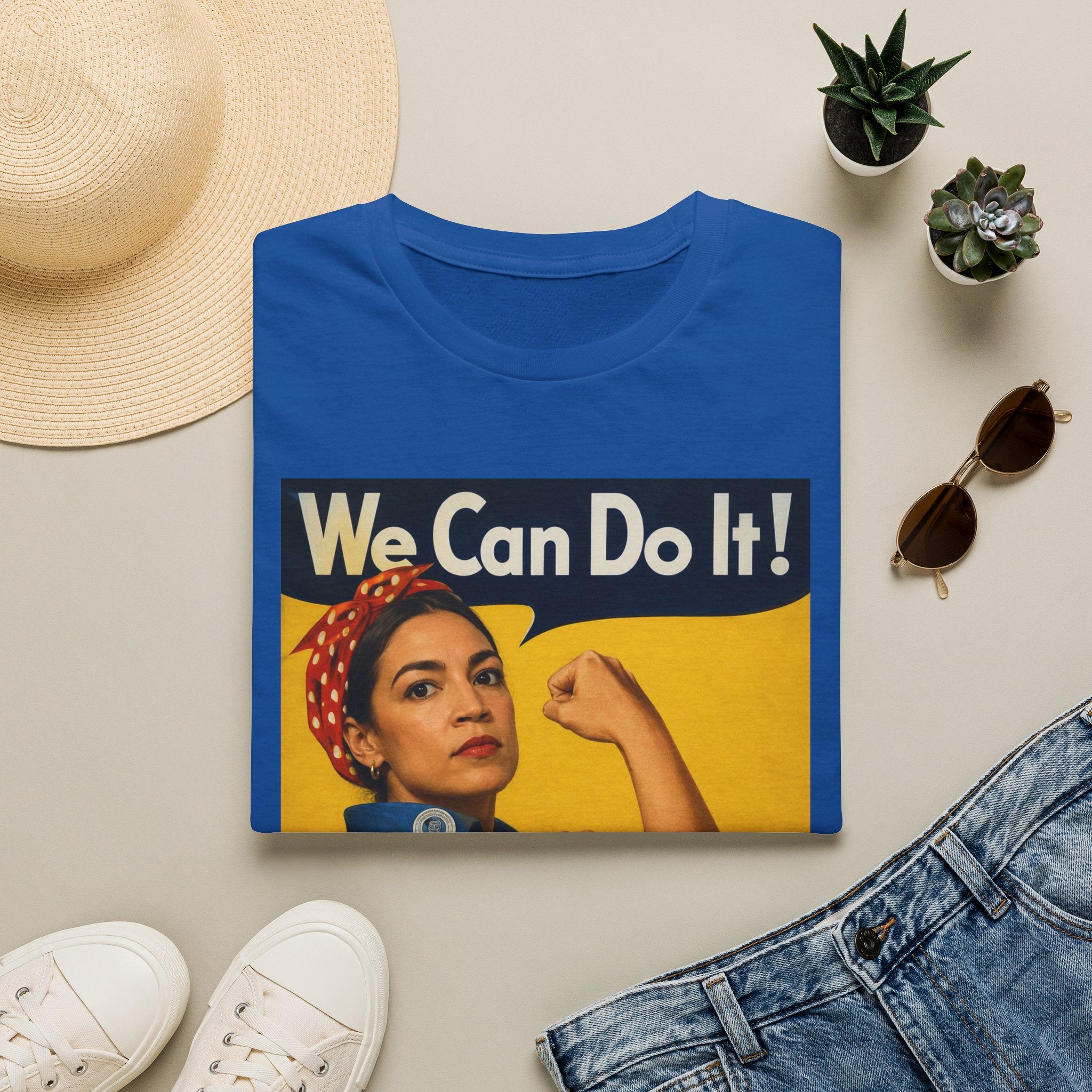 AOC Rosie Riveter T-Shirt - Political Parody Tee