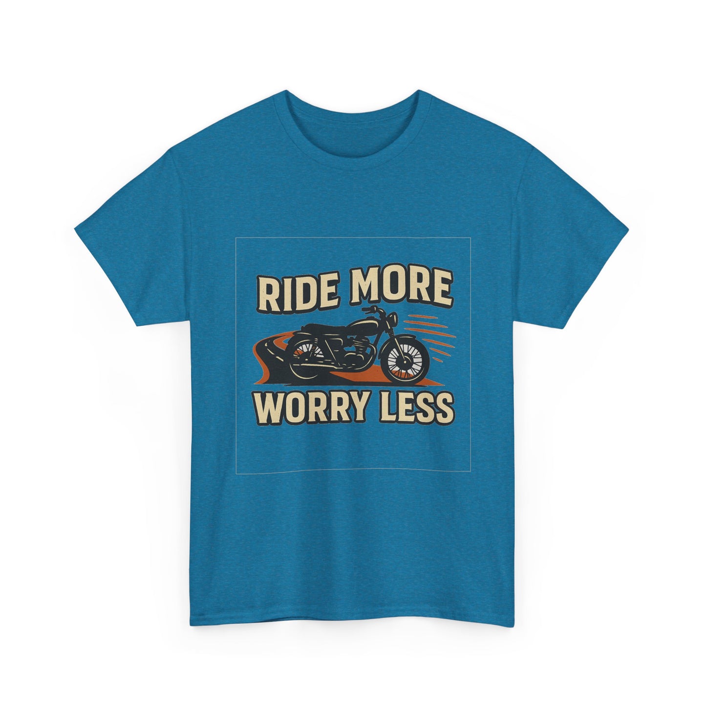 Ride More Worry Less Unisex Heavy Cotton Tee