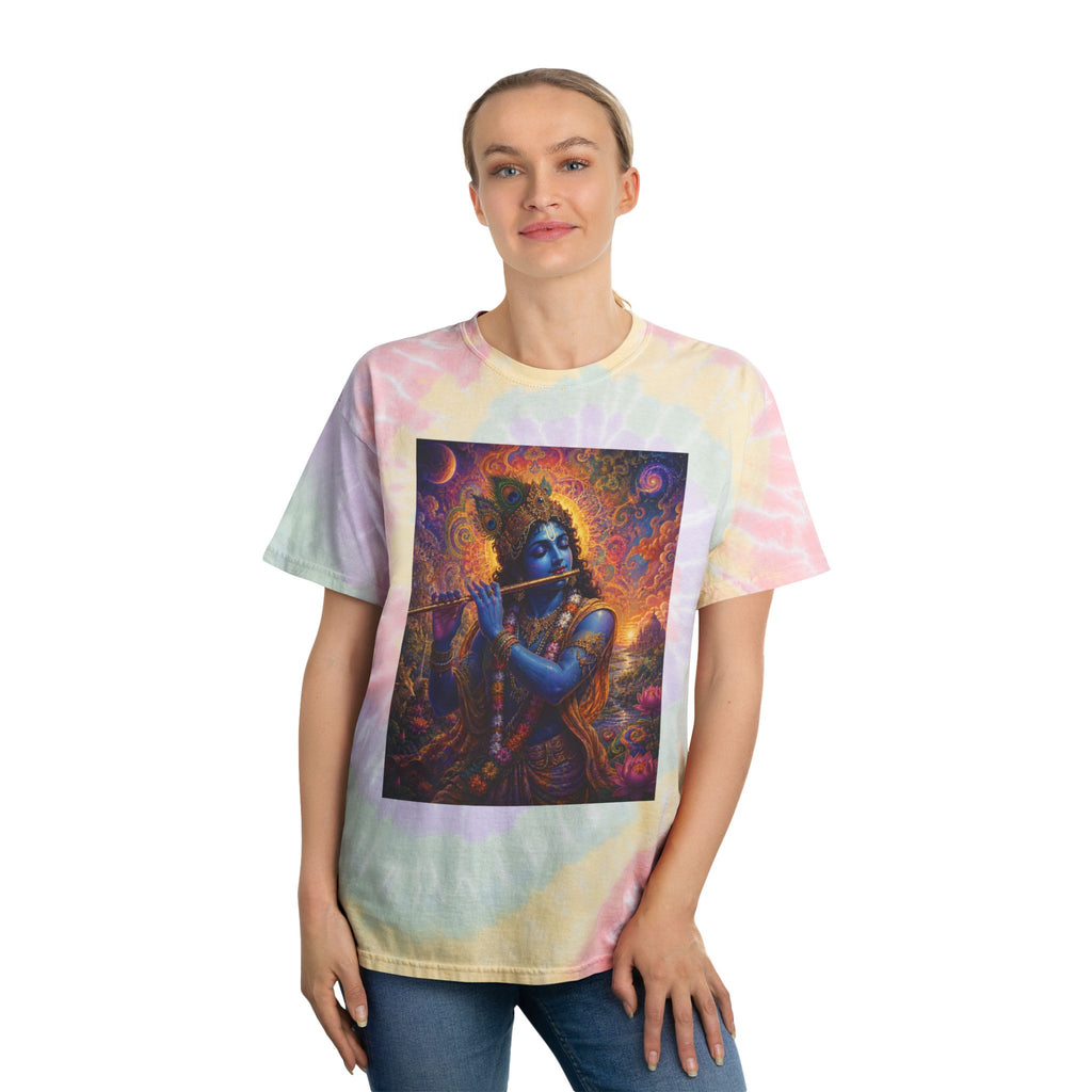 Divine Krishna Tie-Dye Spiral Tee