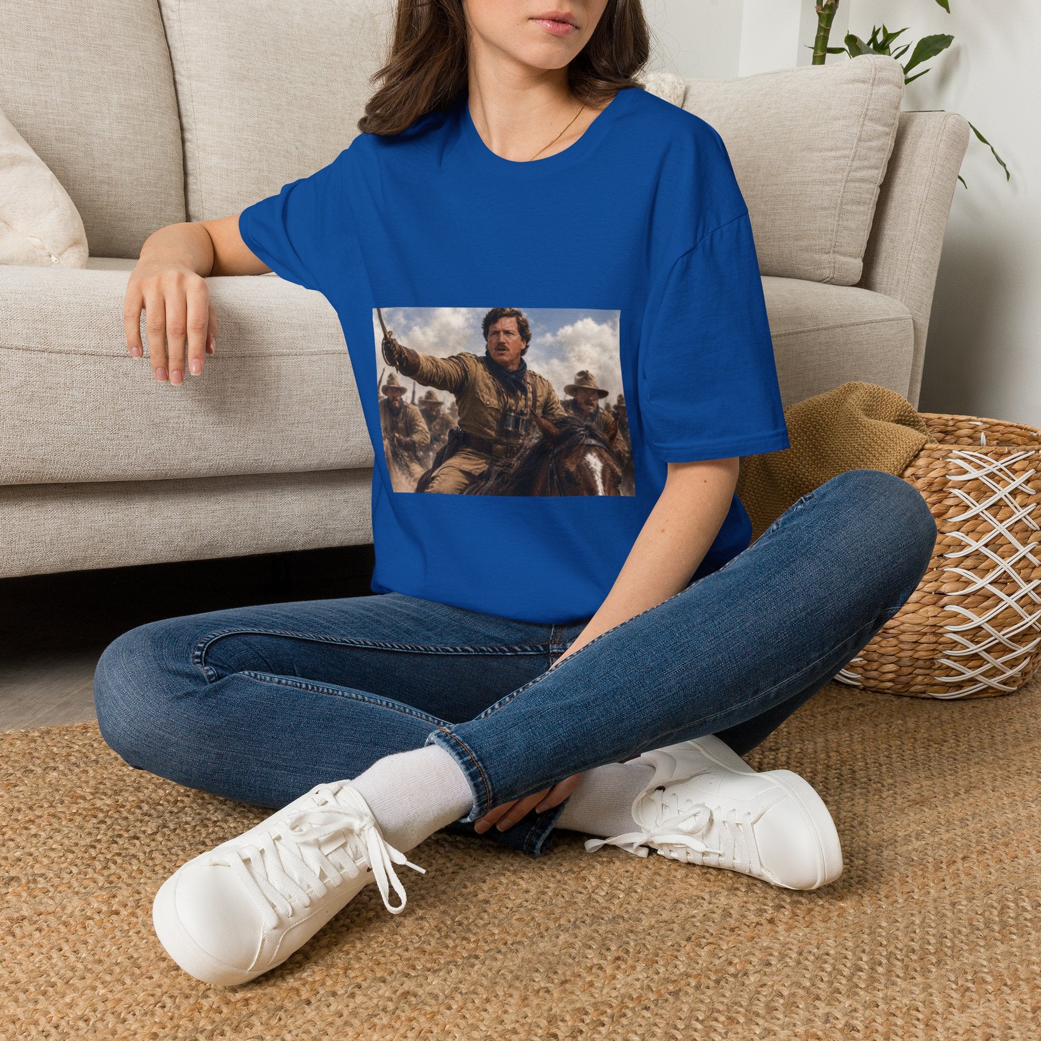 Tucker Rough Rider T-Shirt - Political Parody Tee