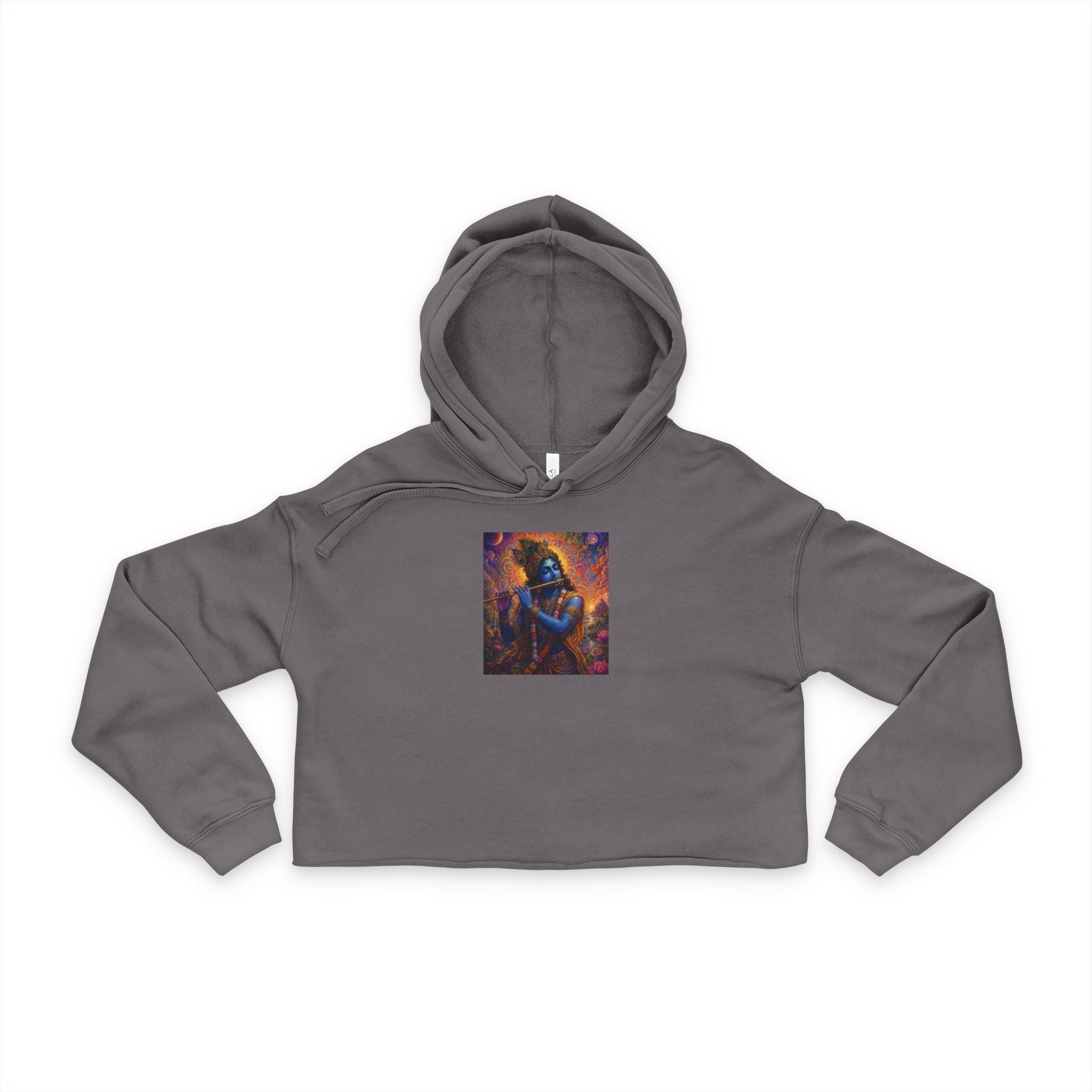 Divine Krishna Women's Crop Hoodie