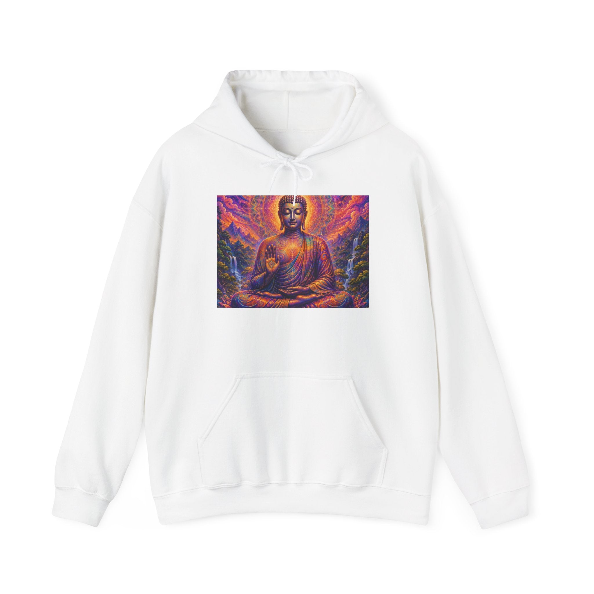 Cosmic Buddha Hoodie - Visionary Spiritual Art