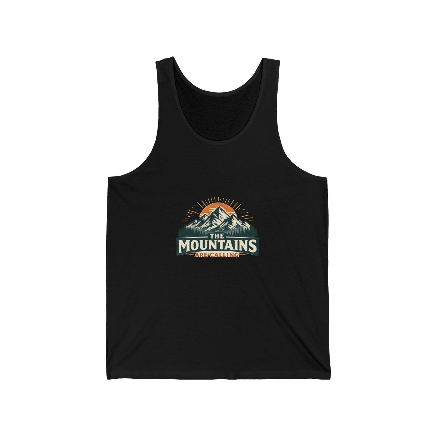 The Mountains Are Calling Unisex Jersey Tank