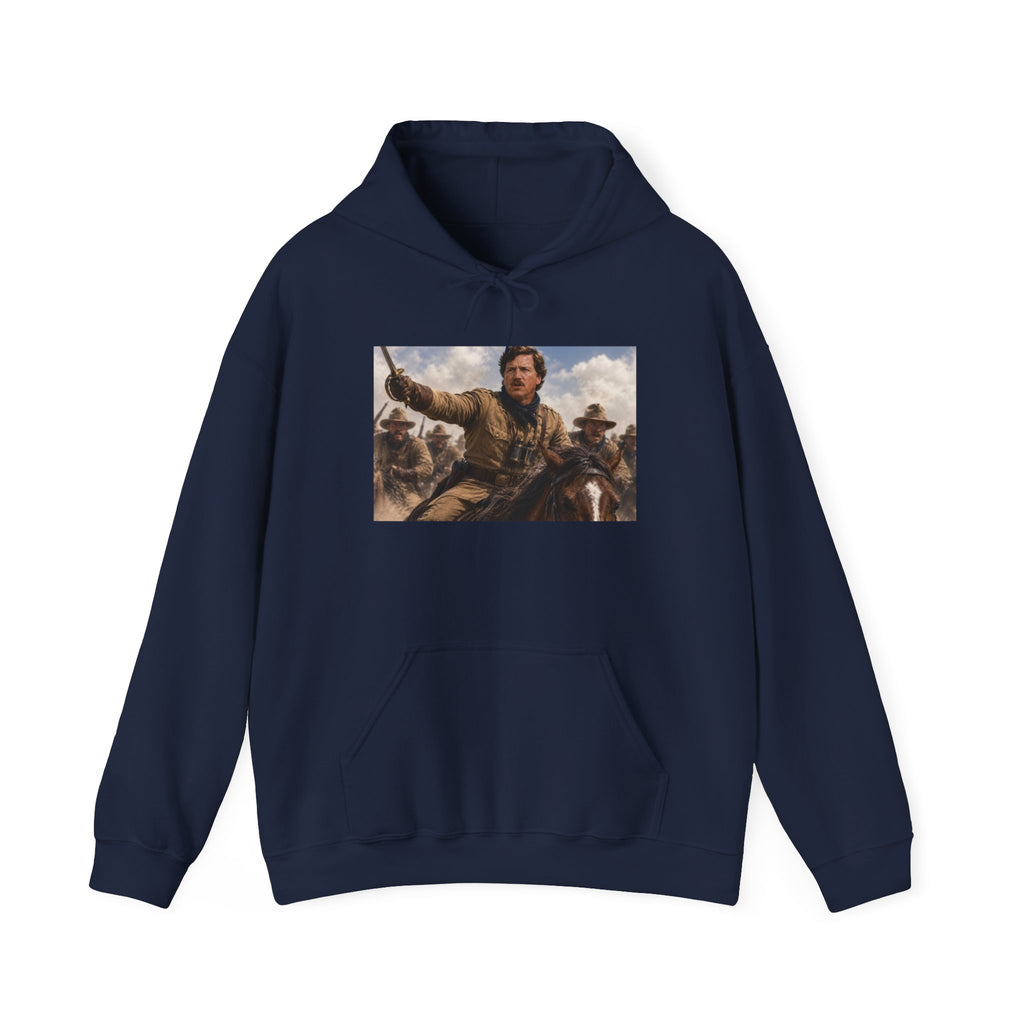 Tucker Rough Rider Hoodie - Political Parody Sweatshirt