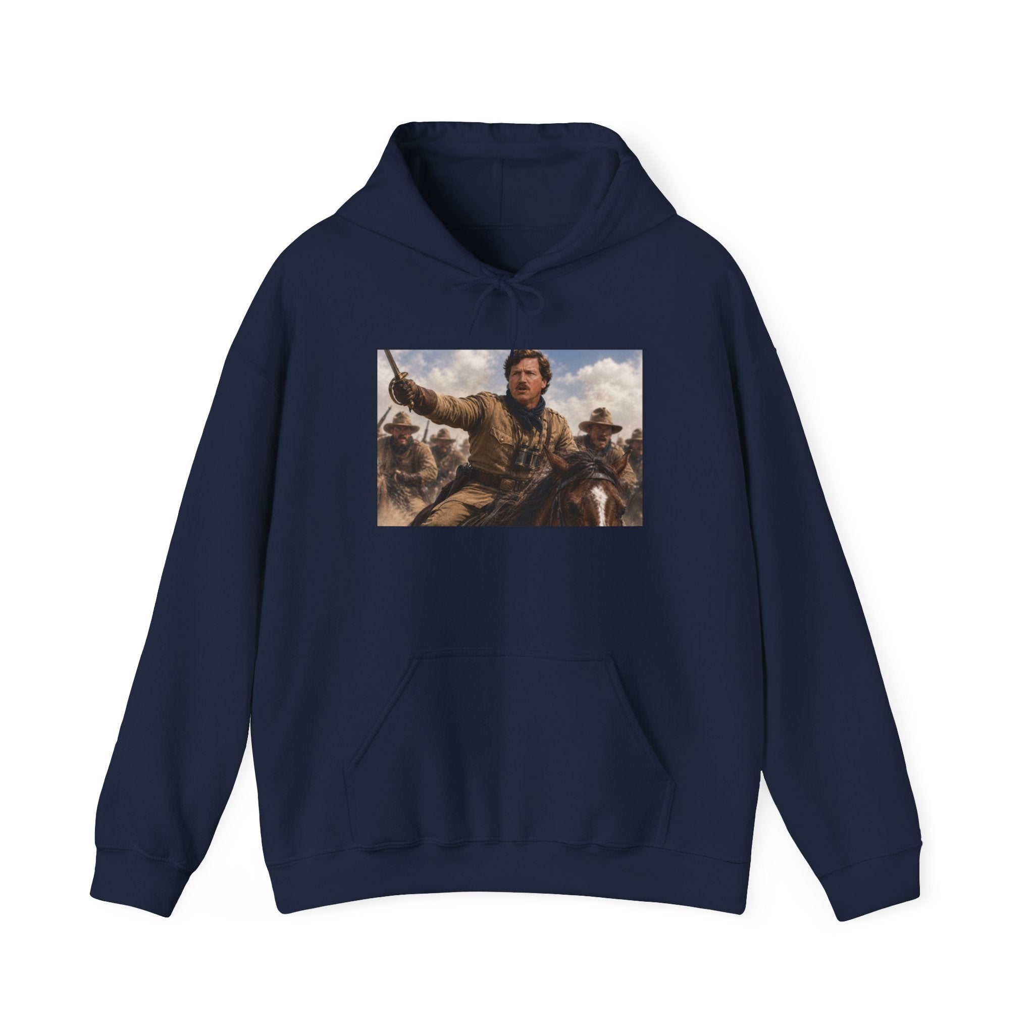 Tucker Rough Rider Hoodie - Political Parody Sweatshirt